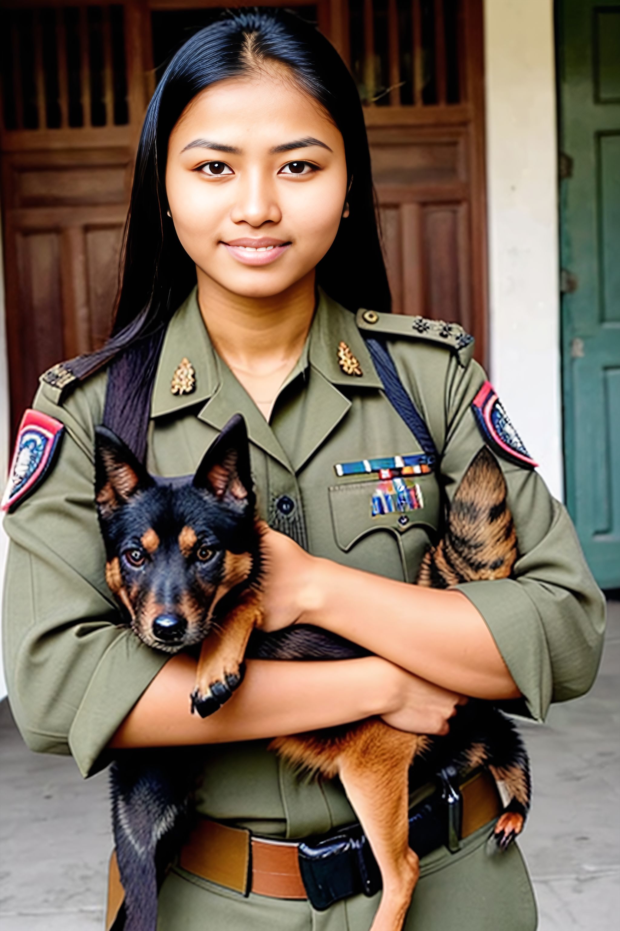 Portrait generated with Stable Diffusion.